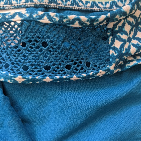 3/$50 Blue and White Halter Top Bathing Suit - Picture 8 of 16